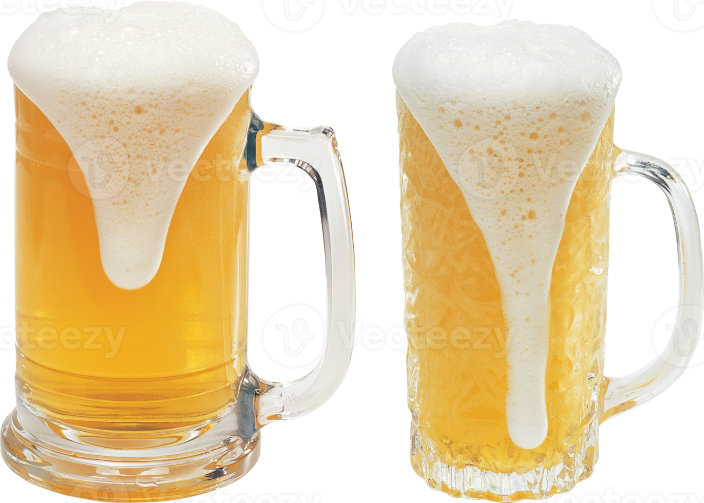 dois copos de cerveja png