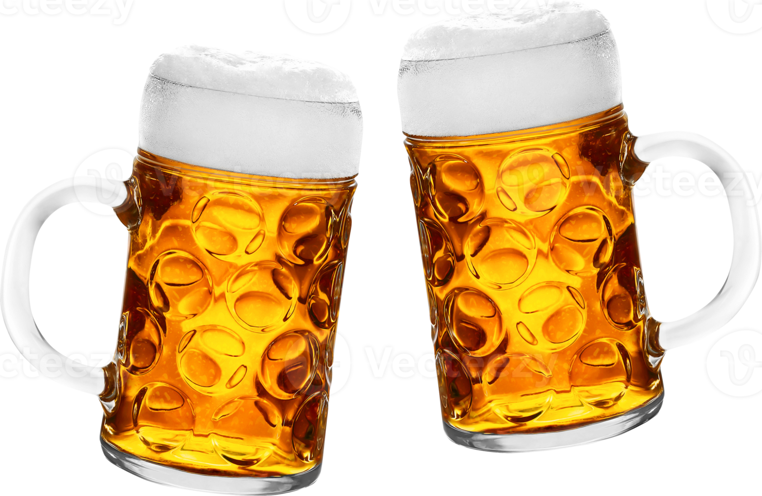 two glass of beer png