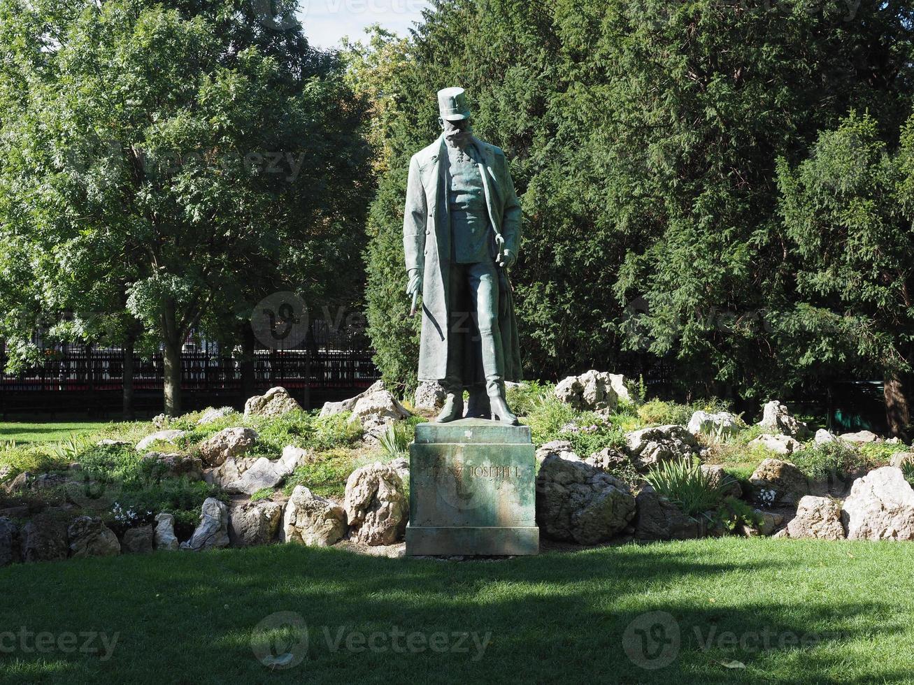 Franz Joseph I statue in Vienna photo
