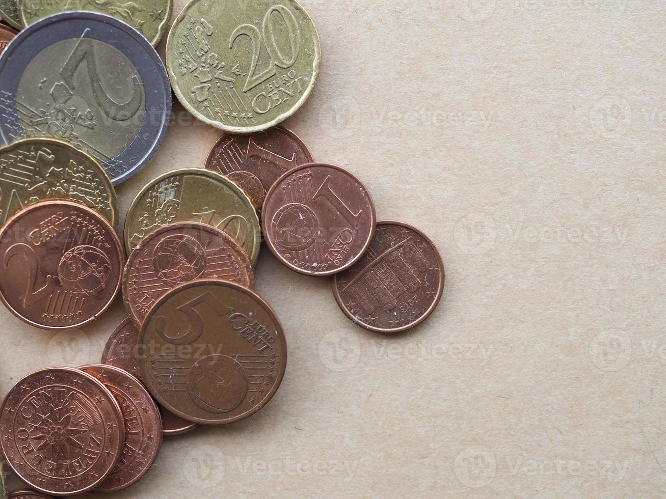 Euro coins European Union currency photo