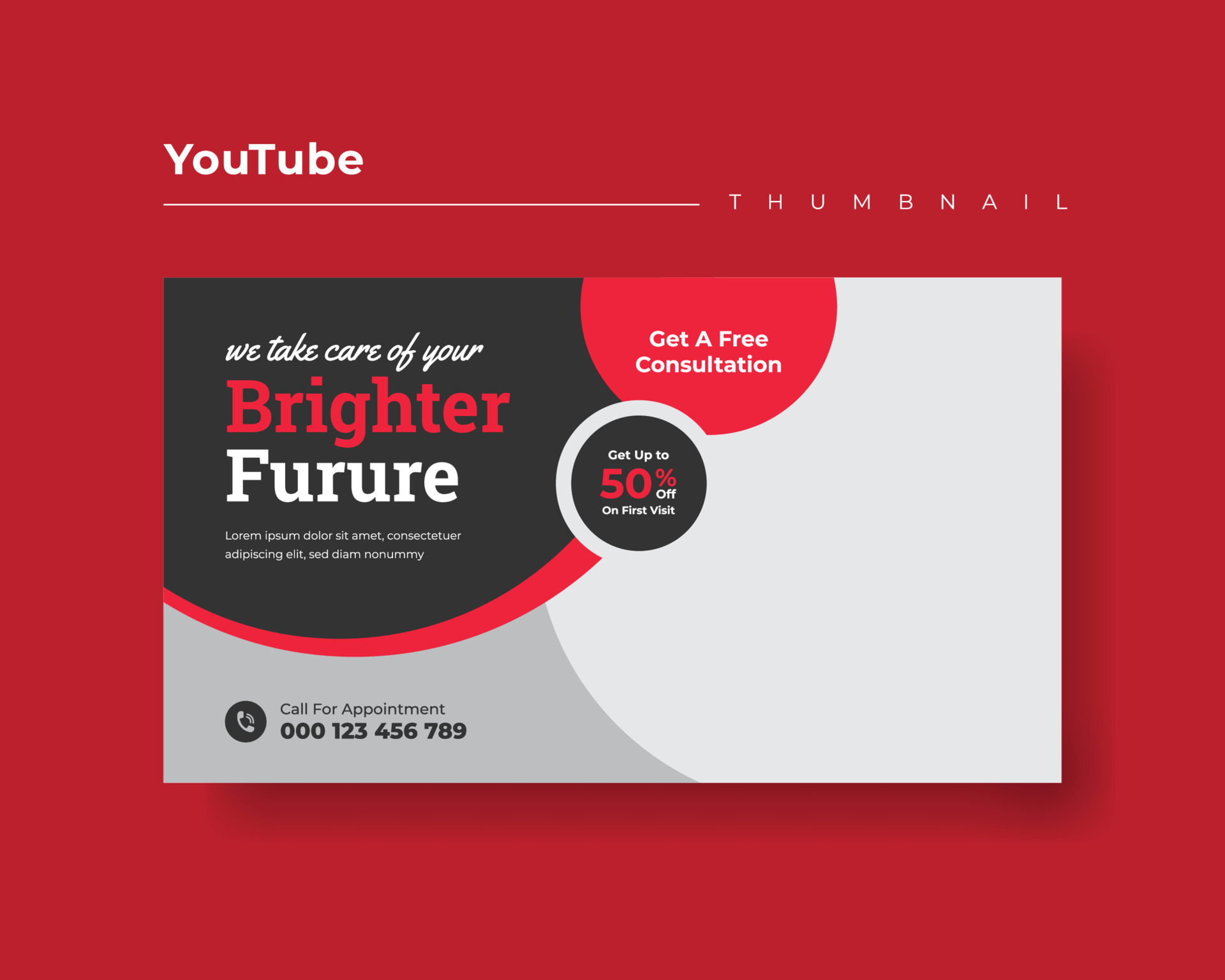 Youtube Channel Cover Wireframe. Youtube Banner For Design Your Channel. Put Your Content Under