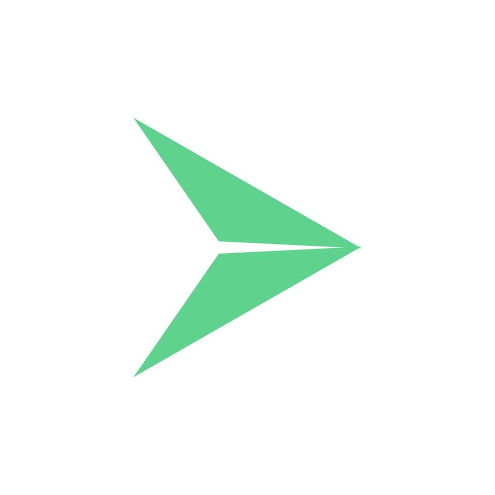 icon vector origami cursor for business