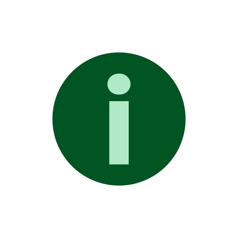 icon vector for information about your business or your item and you can click on it