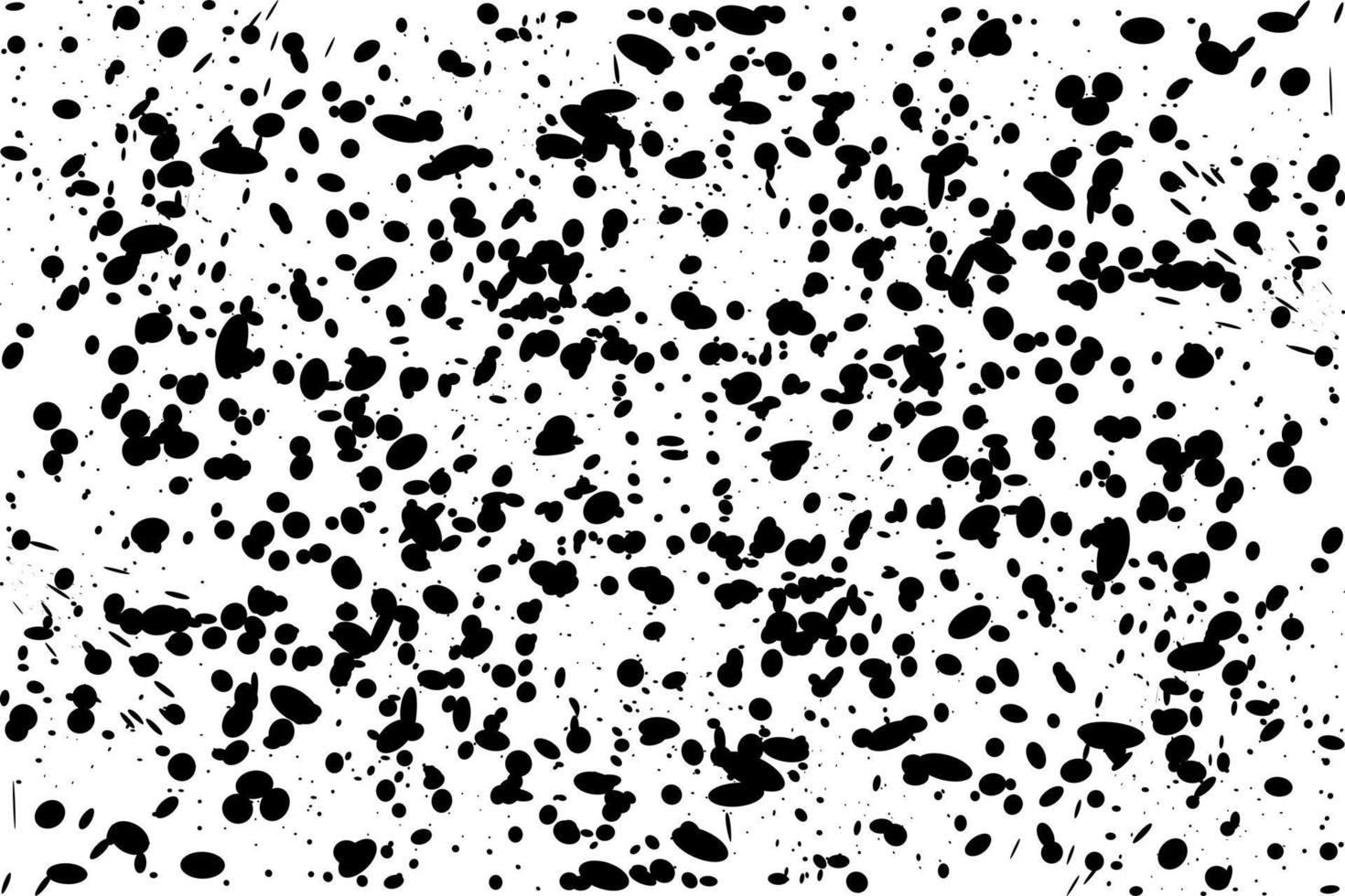 Black and white Abstract background made of paint droplets, blots and splashes. Vector illustration