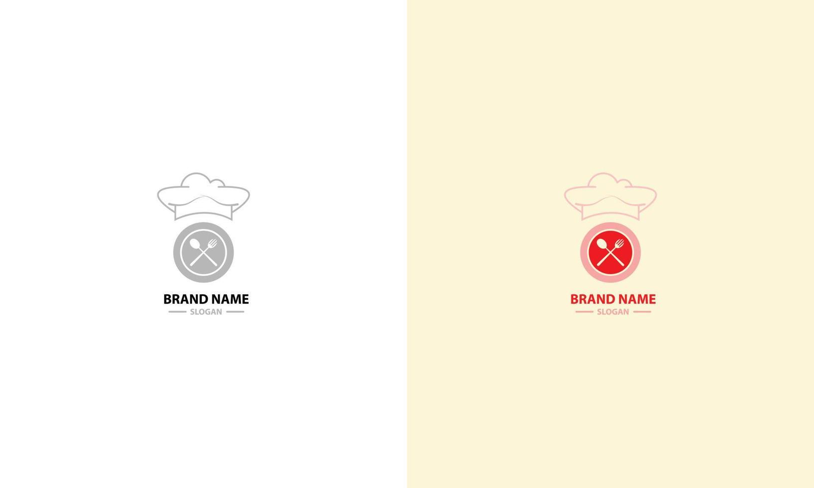 Restaurant minimal logo concept design vector