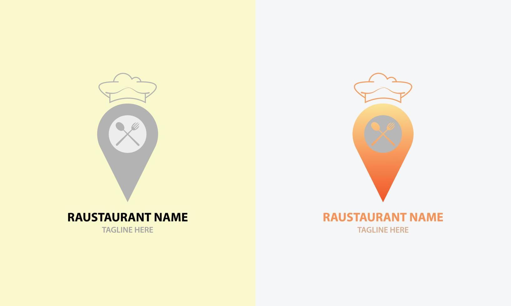 restaurant logo and illustration vector