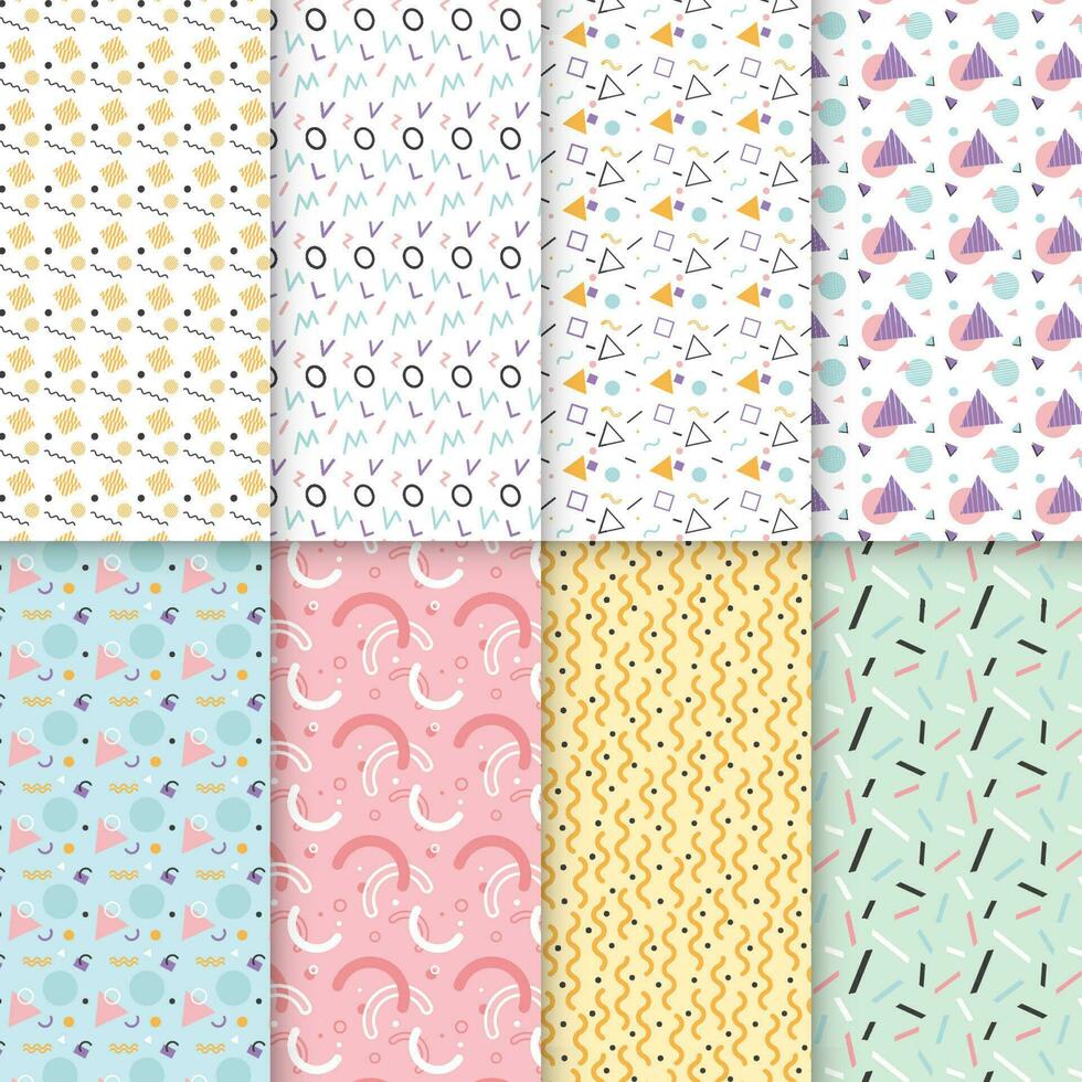Seamless pattern collection vector