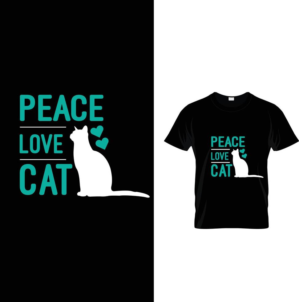 mejor diseño de camiseta para amantes de los gatos vector