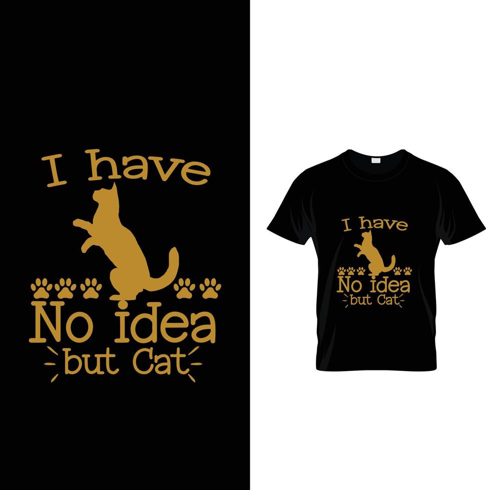 mejor diseño de camiseta para amantes de los gatos vector