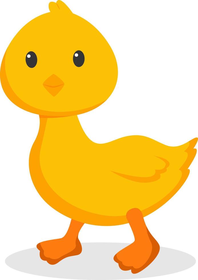 ilustración de diseño de personaje de pato lindo vector