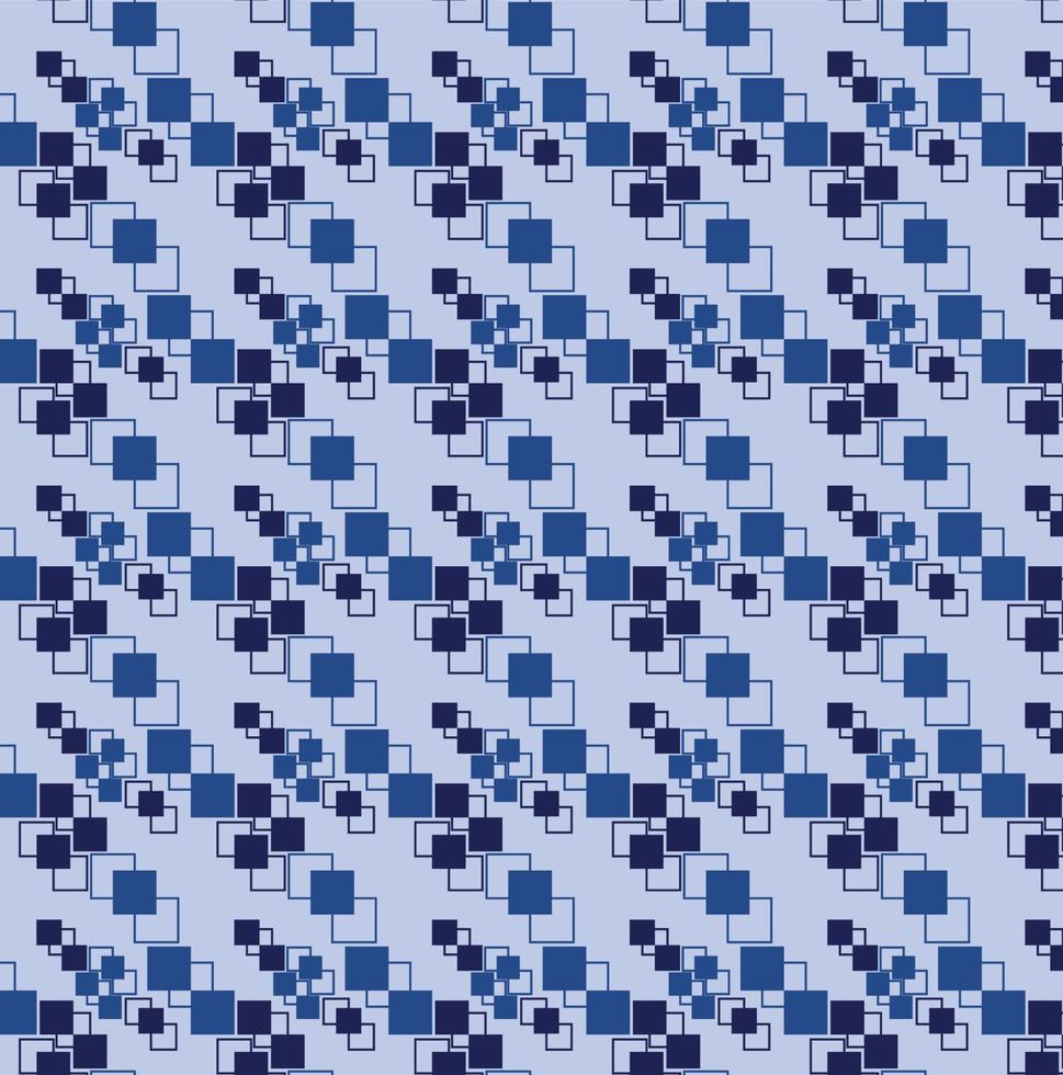 New blue square shapes pattern wallpaper design vector