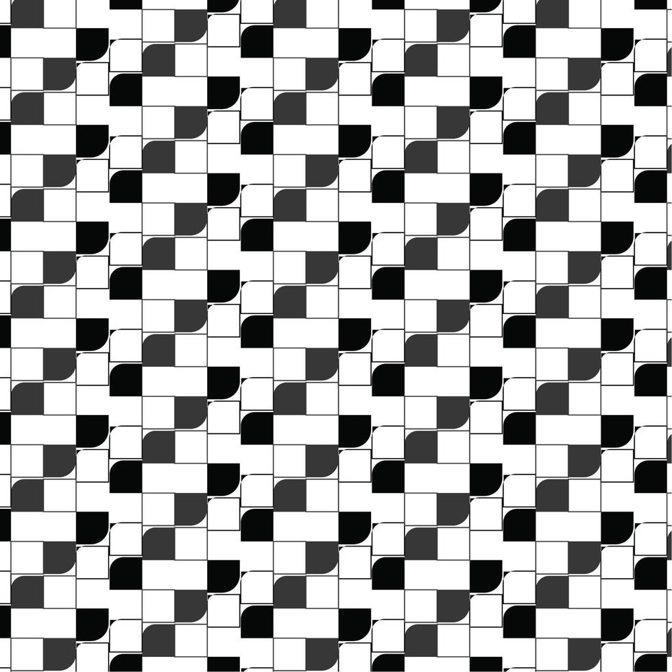 Black and white geometric pattern wallpaper vector