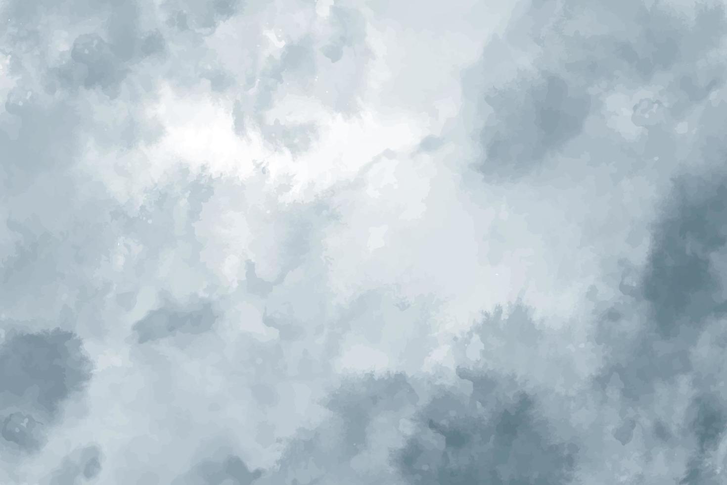 fondo de acuarela de cielo gris abstracto. salpicaduras de agua gris vector