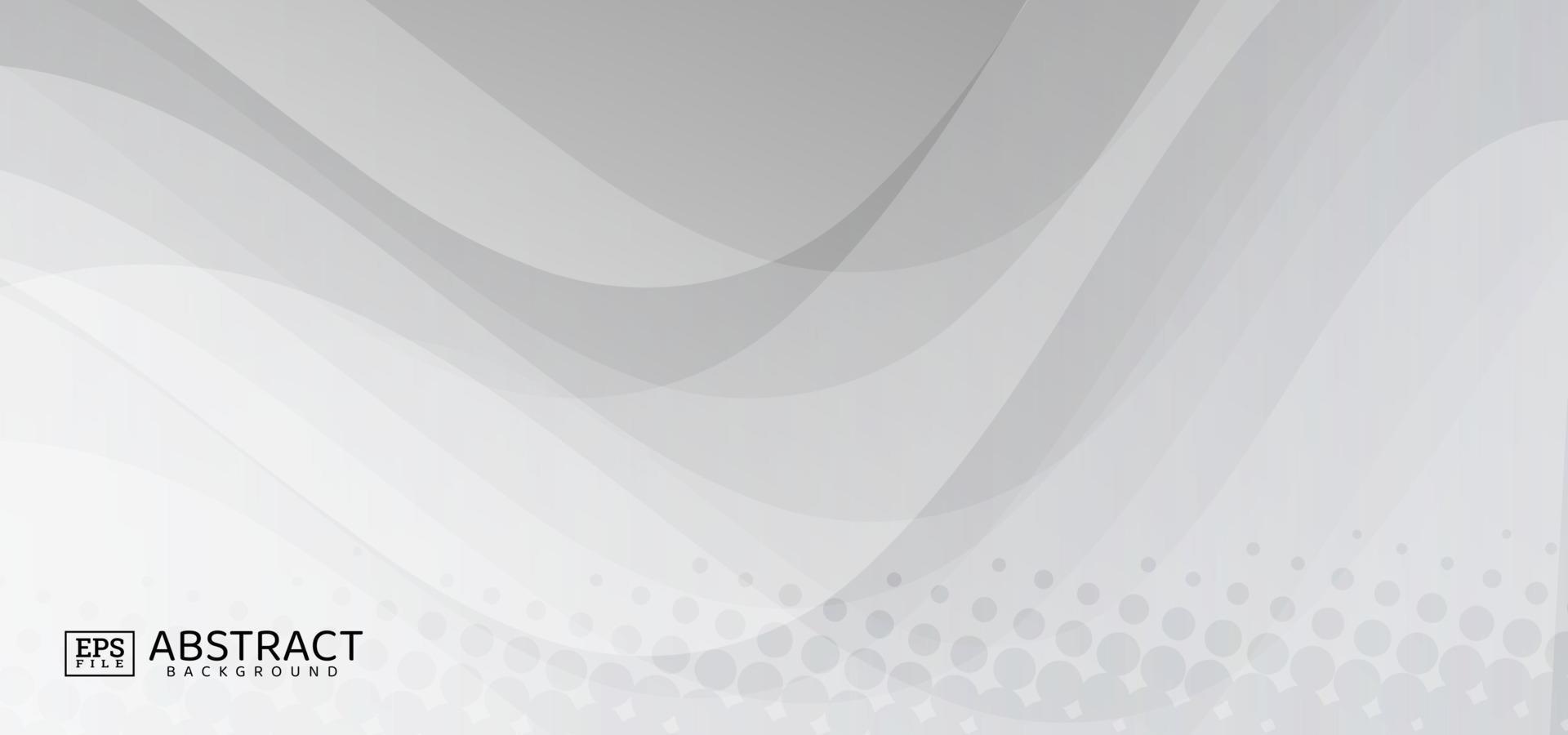 White wavy abstract background vector