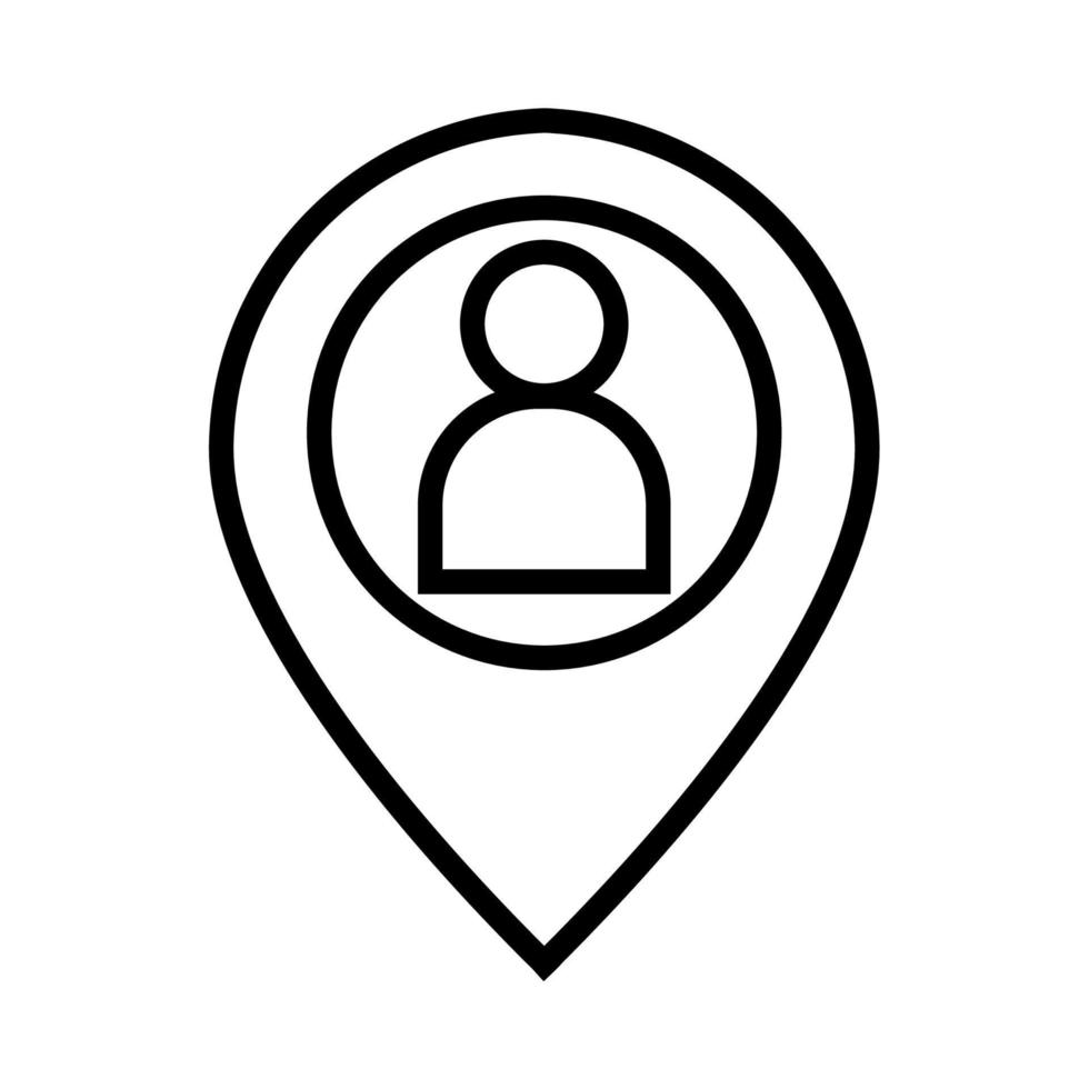 Illustration Vector Graphic of Business, location, man Icon