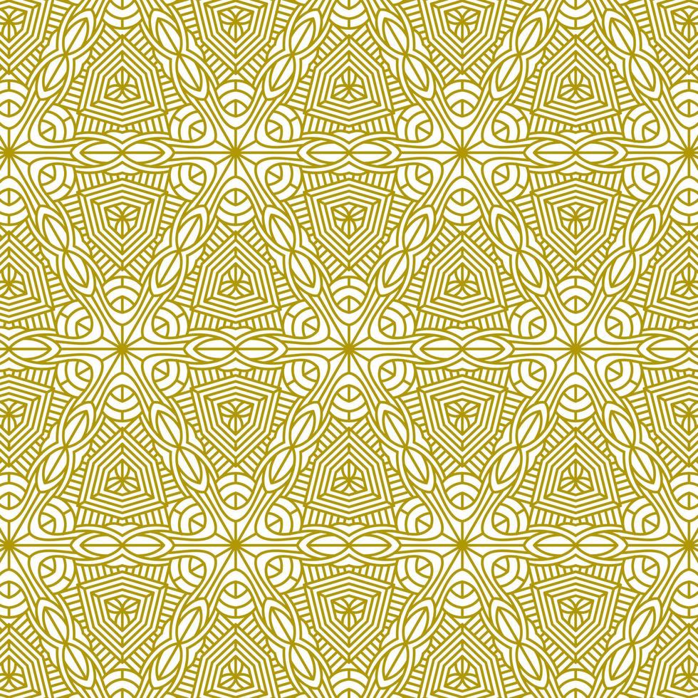 mandala line ethnic background abstract pattern vector