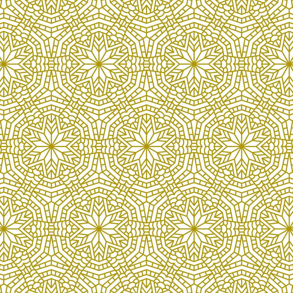 mandala line ethnic background abstract pattern vector