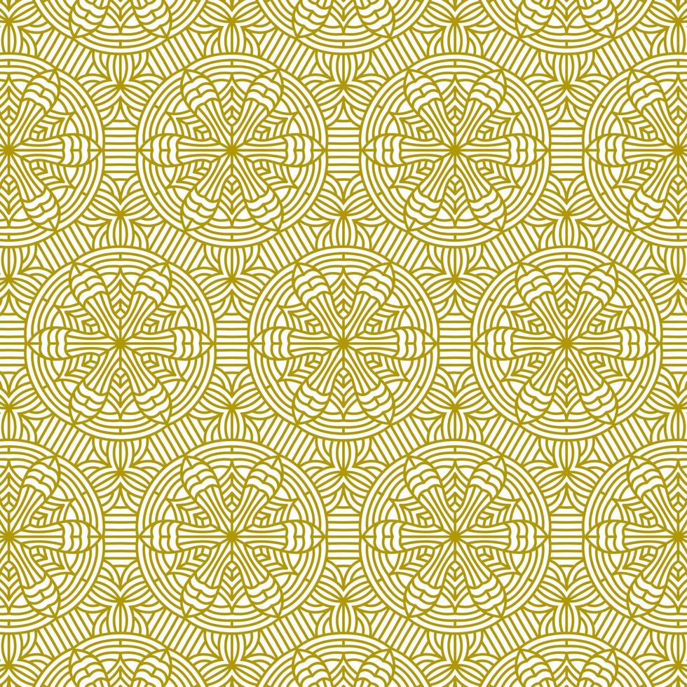 mandala line ethnic background abstract pattern vector