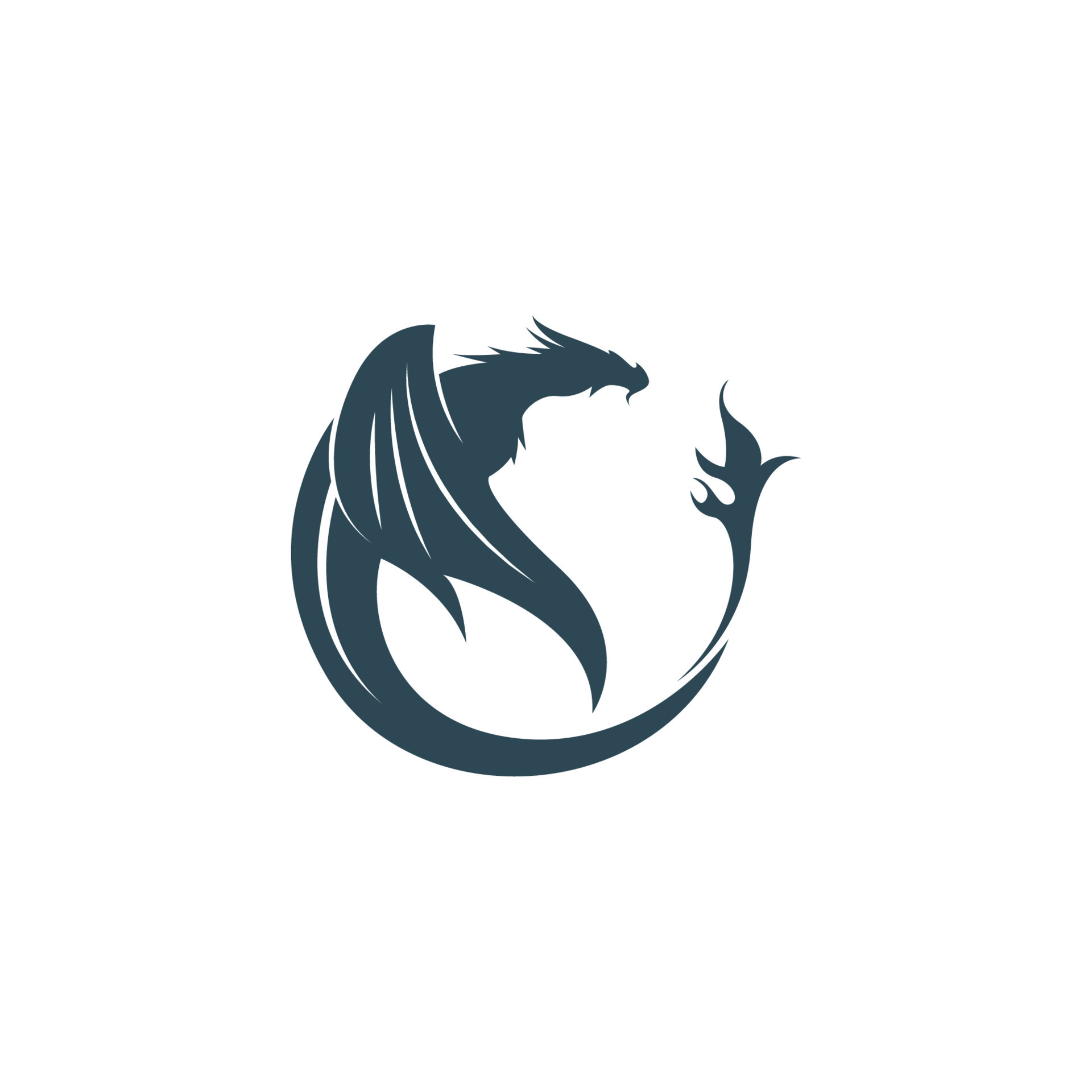 Dragon logo icon design illustration 11773444 Vector Art at Vecteezy