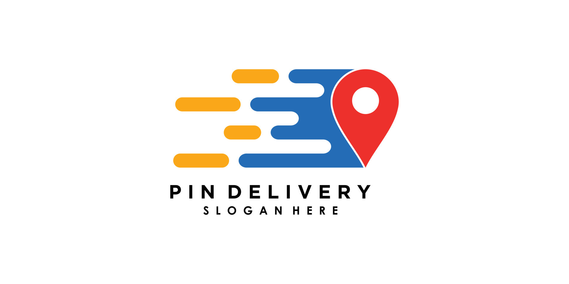 pin delivery logo design with icon creative concept premium vector 11773652  Vector Art at Vecteezy