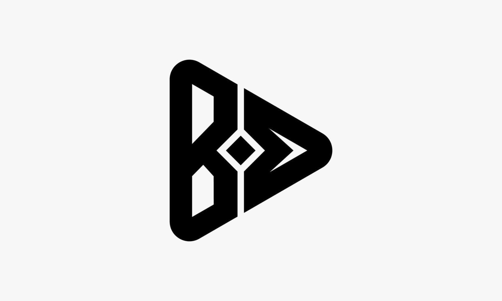 logotipo del monograma bv vector