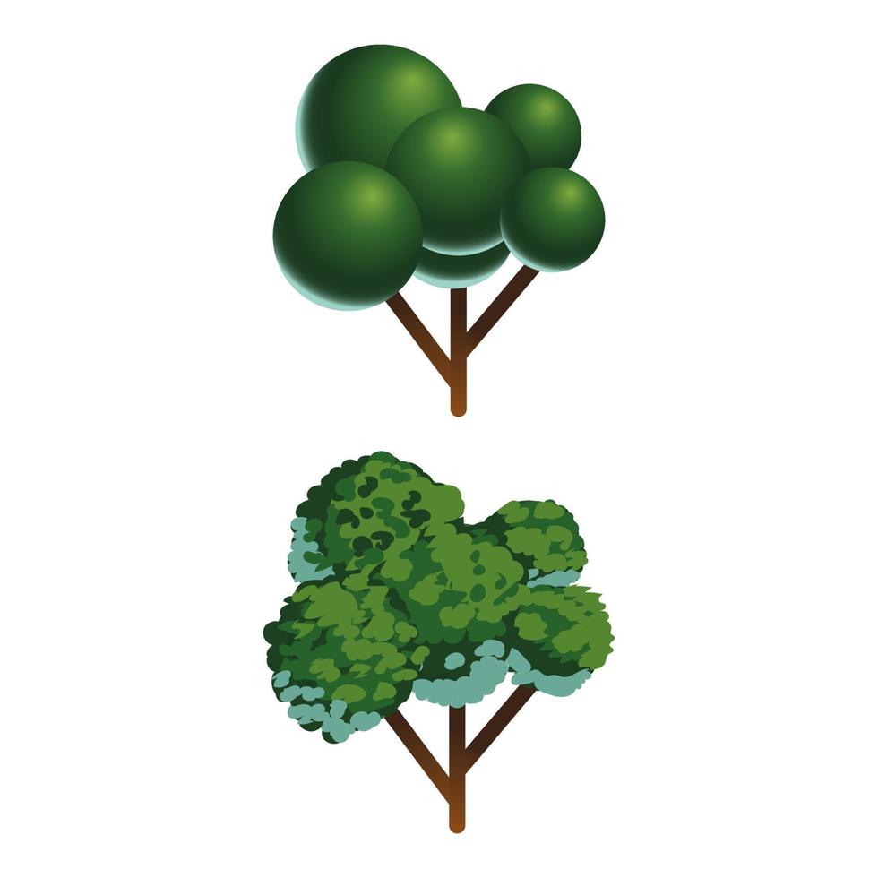 vector premium l diseño de árbol vectorial plano y real.