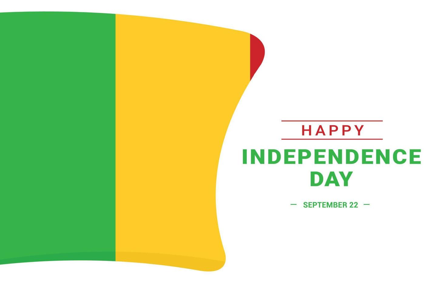 Mali Independence Day vector