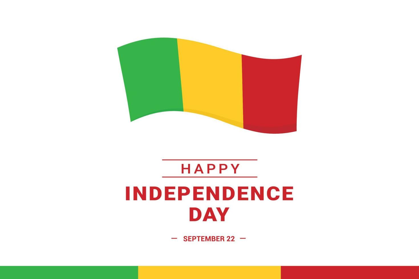 Mali Independence Day vector