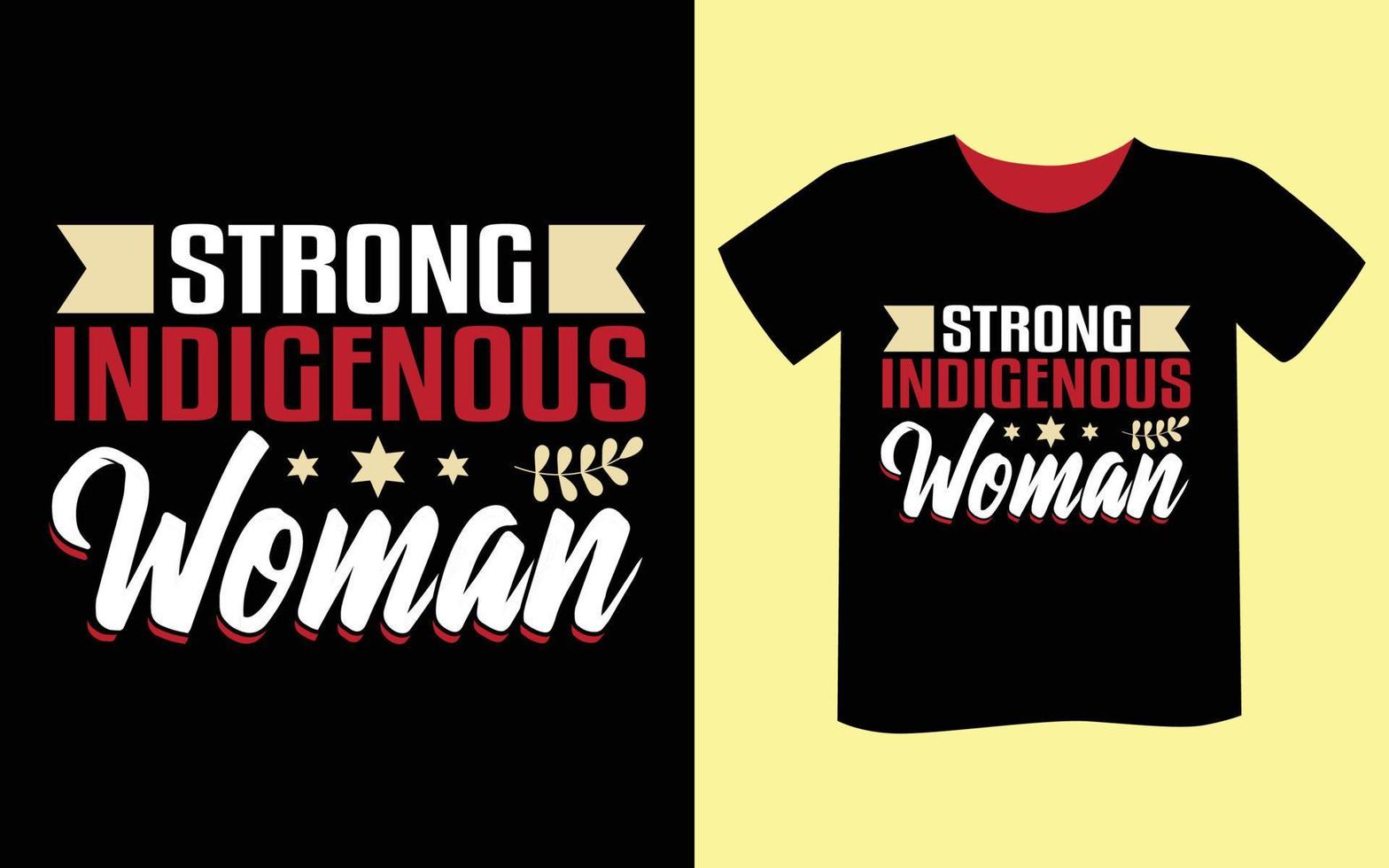 Indigenous day t-shirt design vector