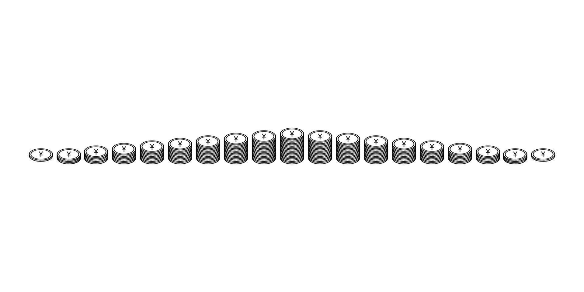 China Currency Icon Symbol, The Chinese Yuan Renminbi, CNY. Vector Illustration