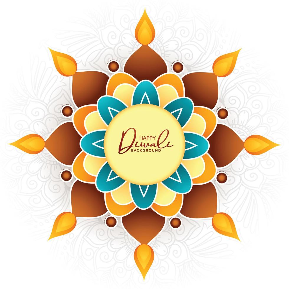 Illustration or greeting card for diwali festival background vector