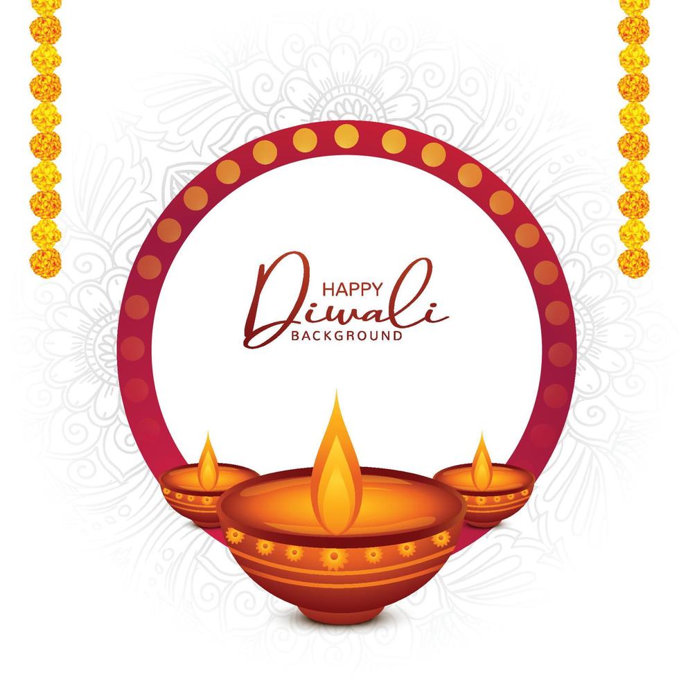 Tradtional happy diwali festival background with lamps design 11774053  Vector Art at Vecteezy