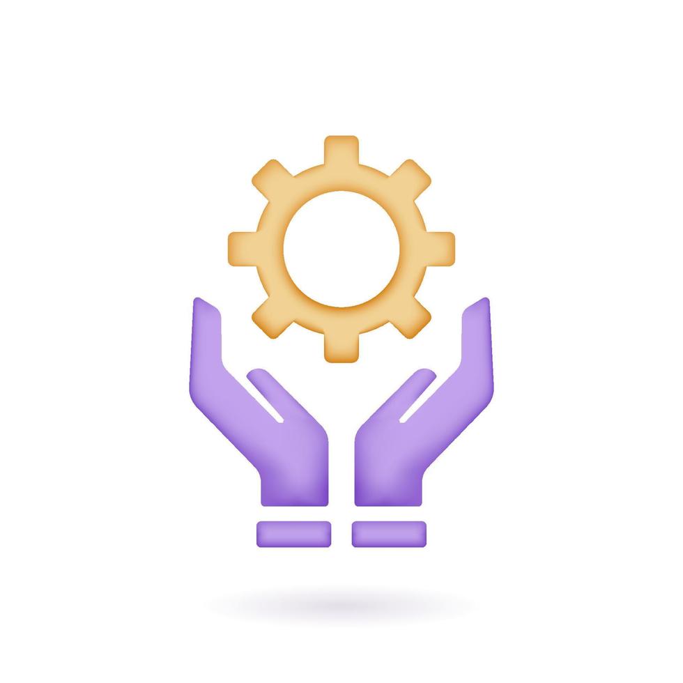 Critical thinking 3d icon. for problem solving, creative, thinking, reasoning, analyzing, decision making and solution. 3d render vector illustration