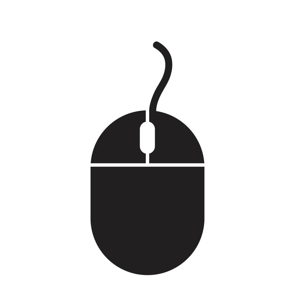 simple mouse icon. vector illustration