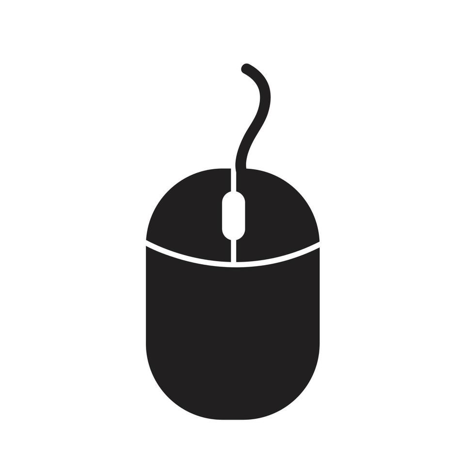 simple mouse icon. vector illustration