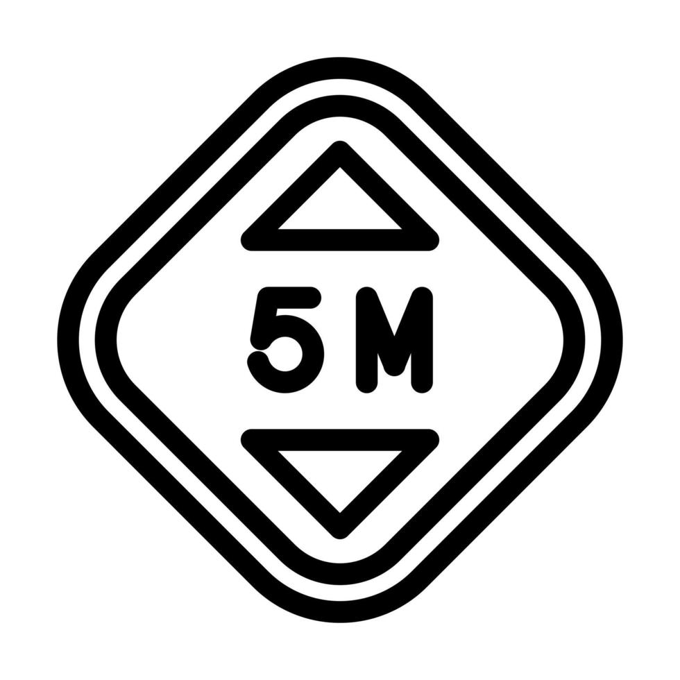 Height Icon Design vector