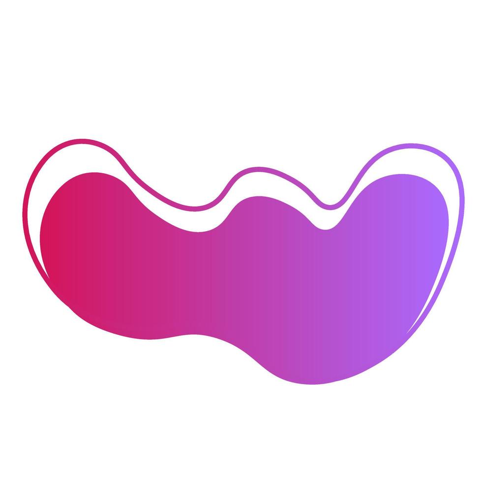 Abstract liquid shape modern banner template vector