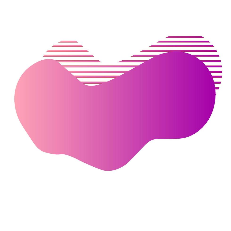 Abstract liquid shape modern banner template vector