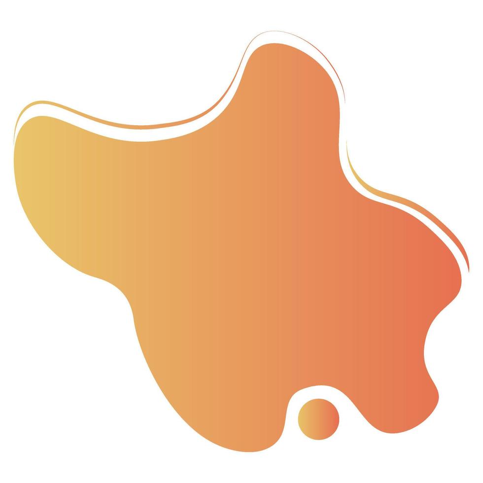 Abstract liquid shape modern banner template vector