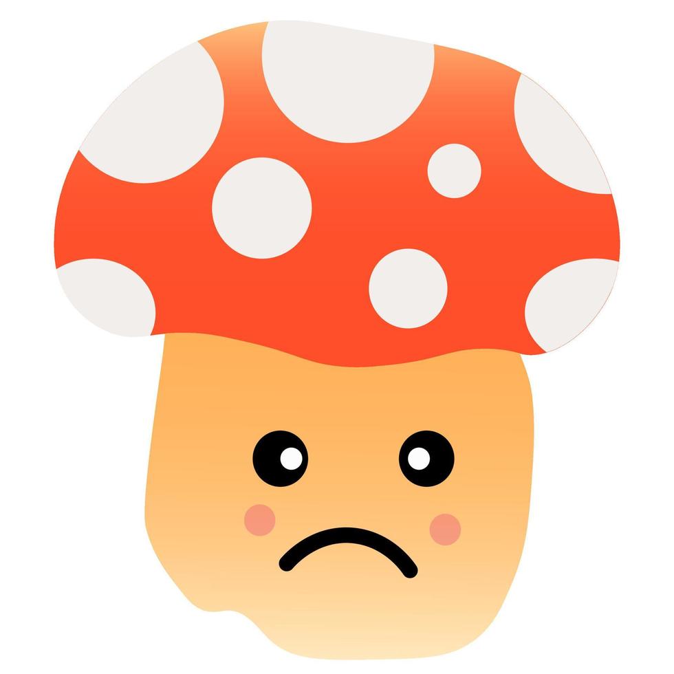 Mushroom Character. Mushroom Illustration, Mushroom Mascot Character vector