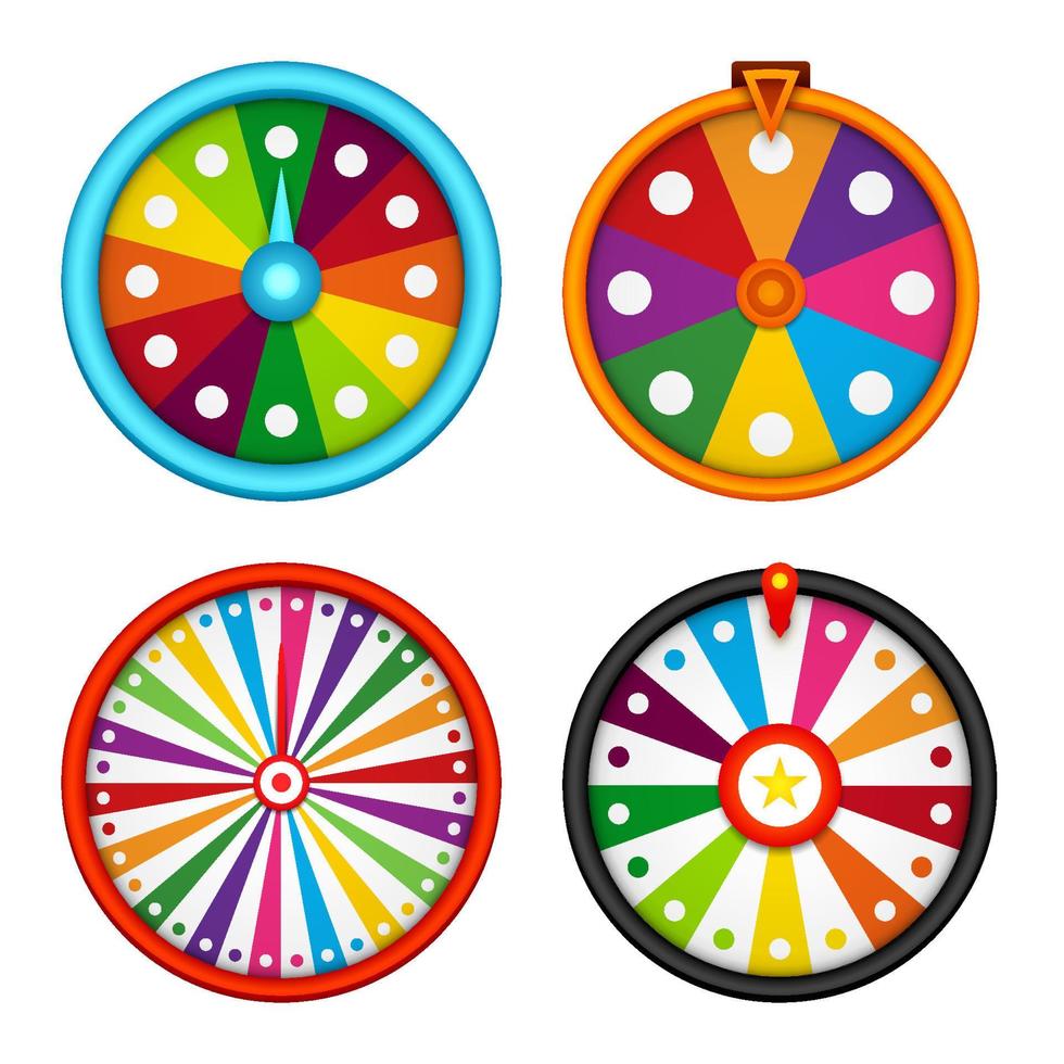 Fortune Wheel isolated on white background vector