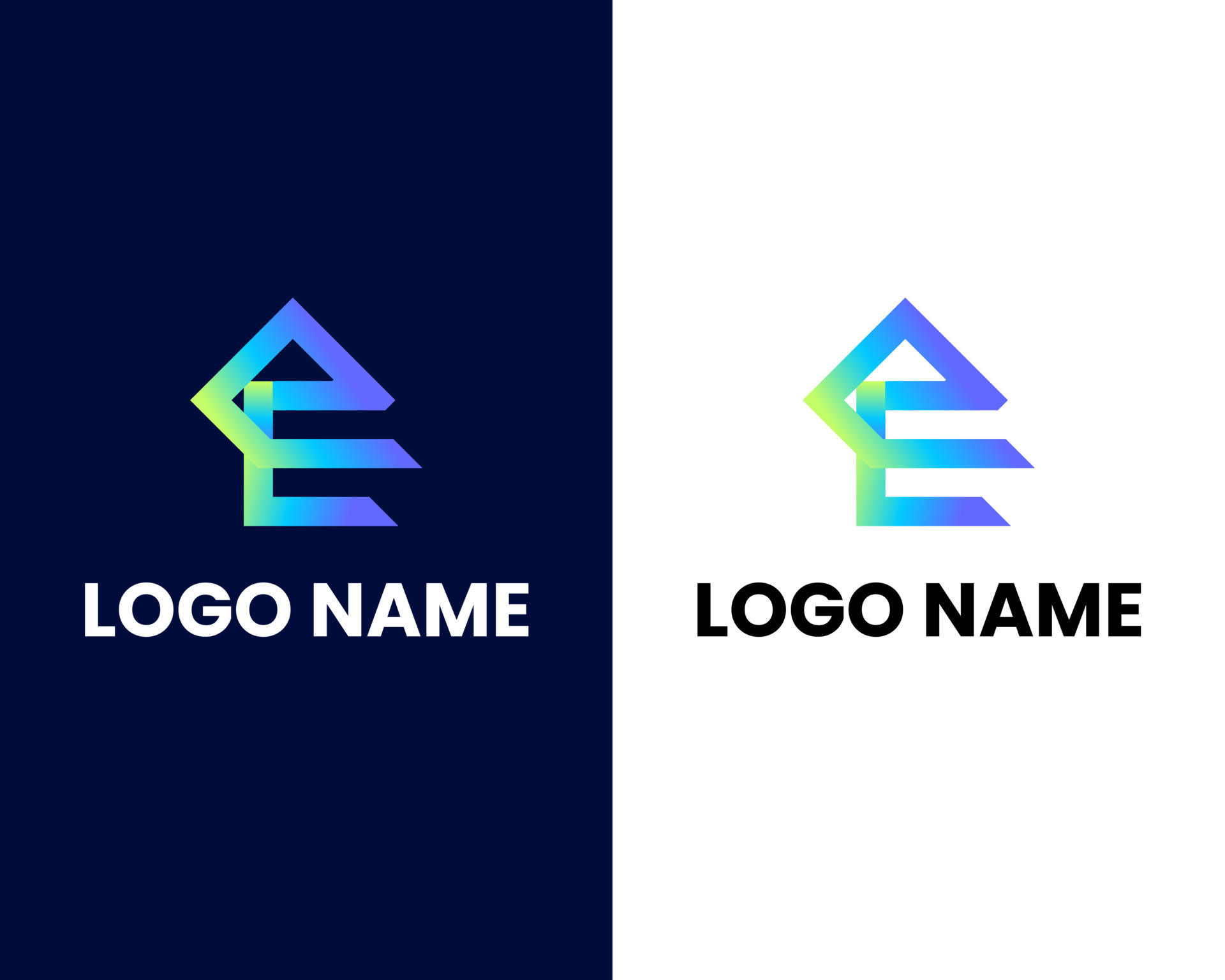 letter e and e modern logo design template 11774591 Vector Art at Vecteezy