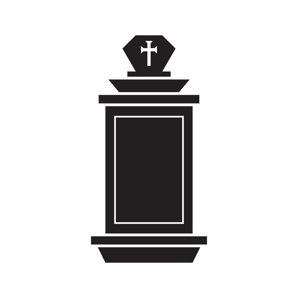 Tomb icon Template vector illustration