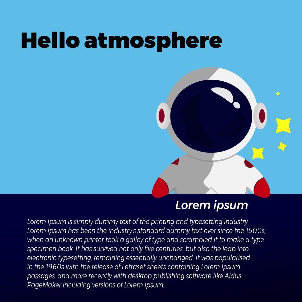 Illustration of Baby astronot cute, design for Children book, shirt vector illustration design
