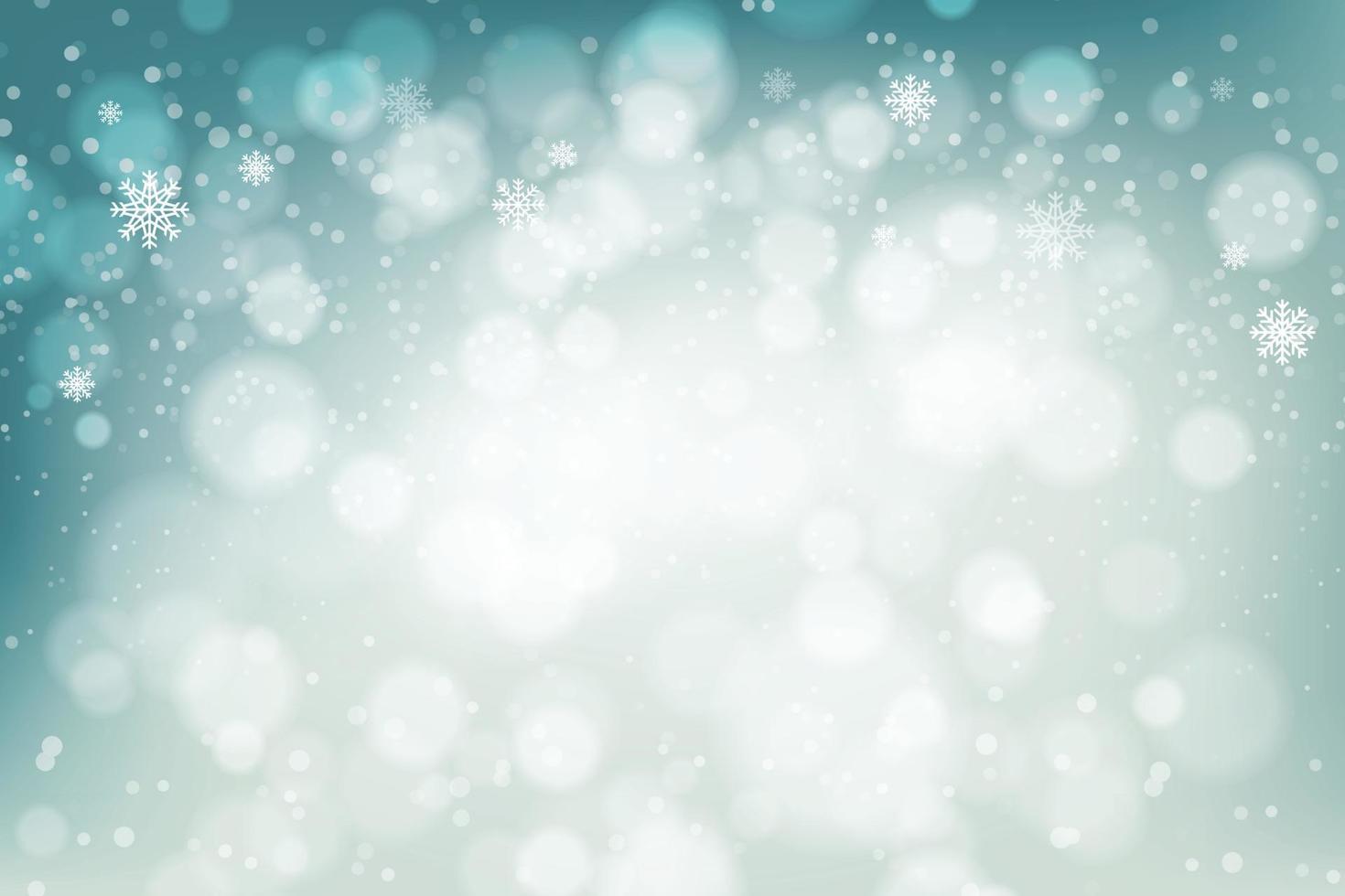 Snowflakes and snowfall on a cold blue winter background. illustrator Vector Eps 10.