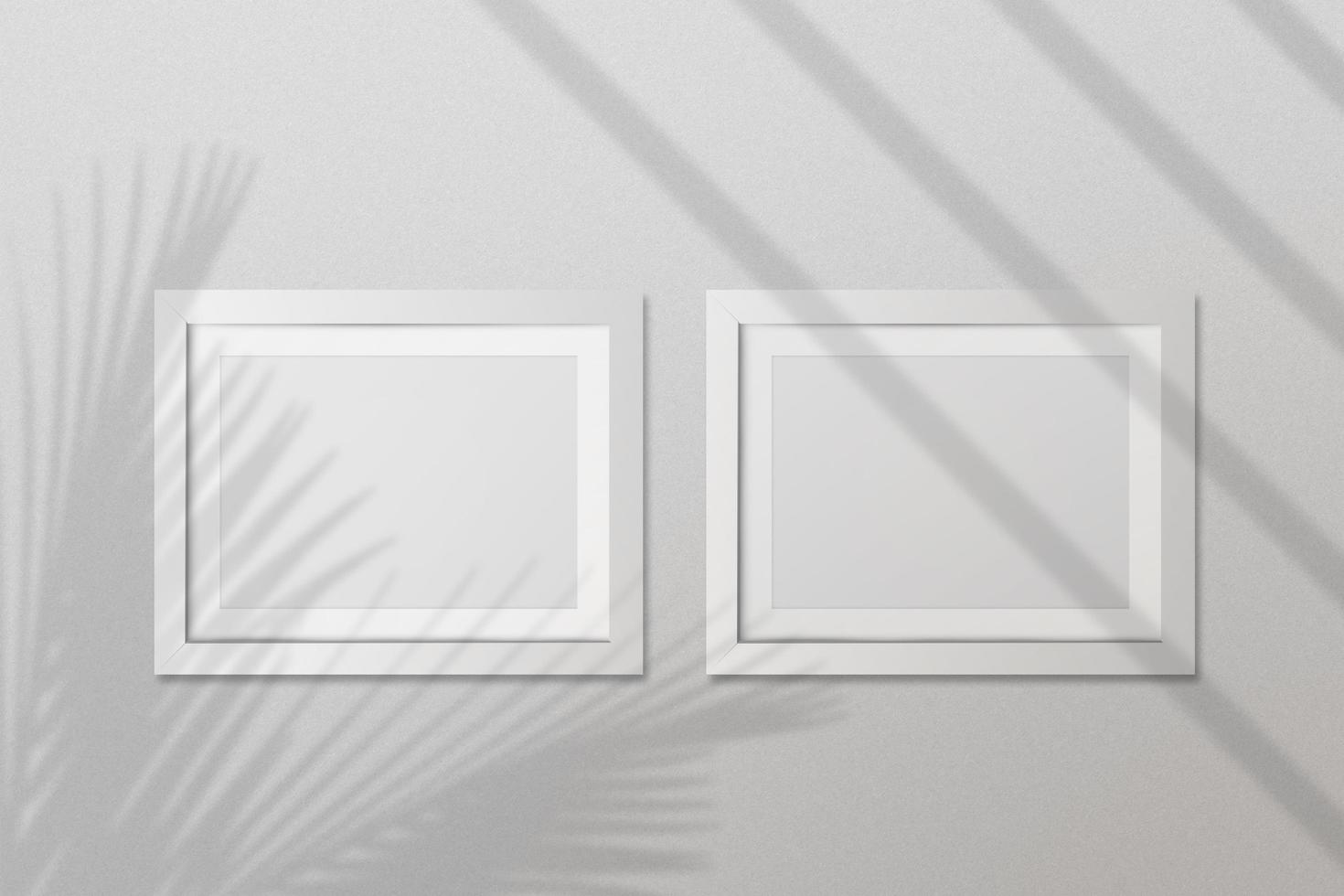 Blank space Portrait Photo Frames isolated on white, realistic rectangle gray frames mockup. Empty framing for your design, picture, painting, poster, lettering or photo gallery with shadow overlay.