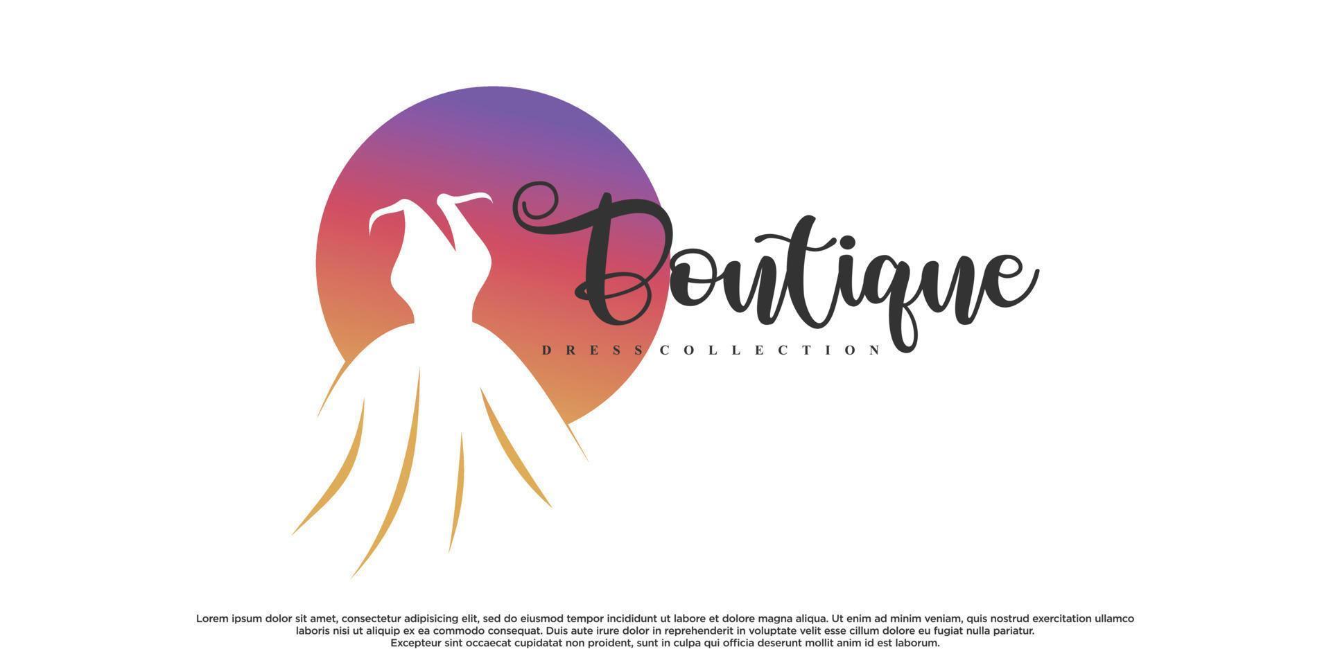 Elegant logo for fashion designer with creative modern concept Premium Vector