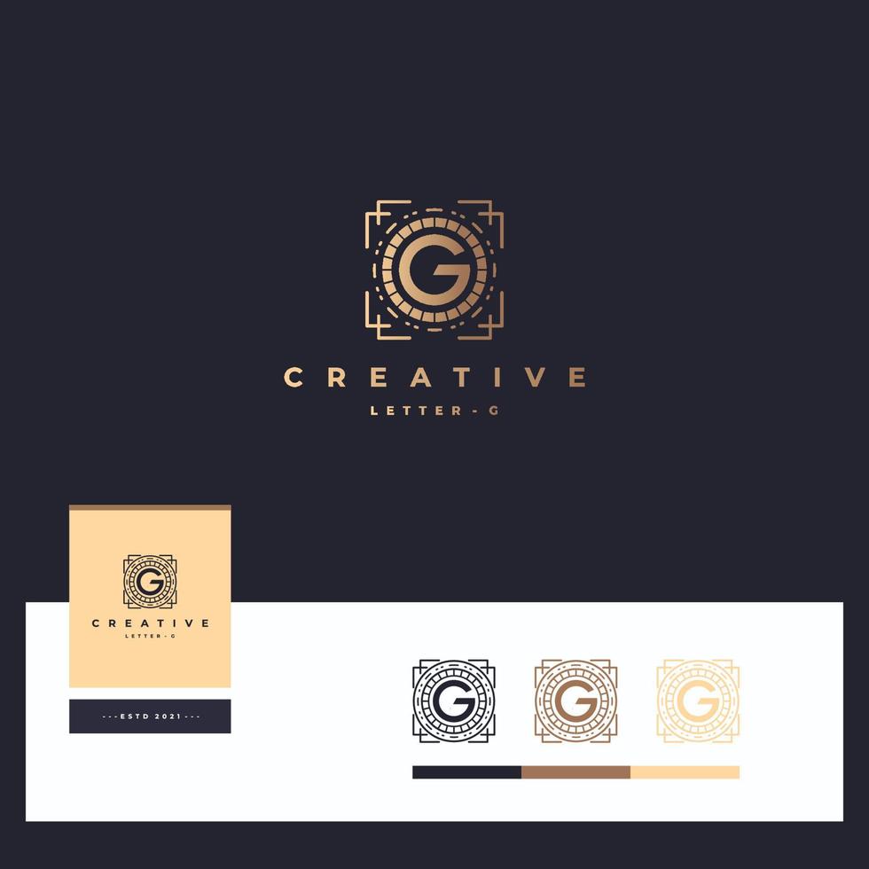 Letter g logotype vector