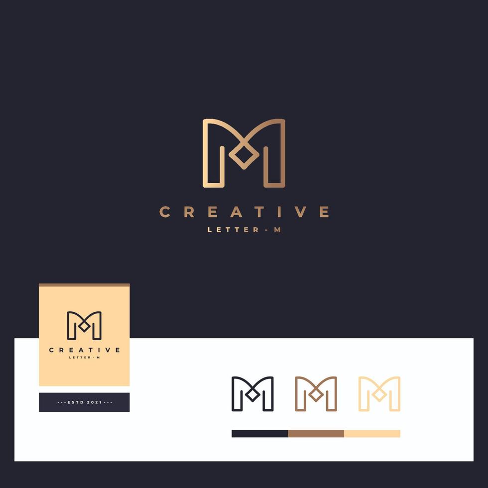 Letter M Logotype vector