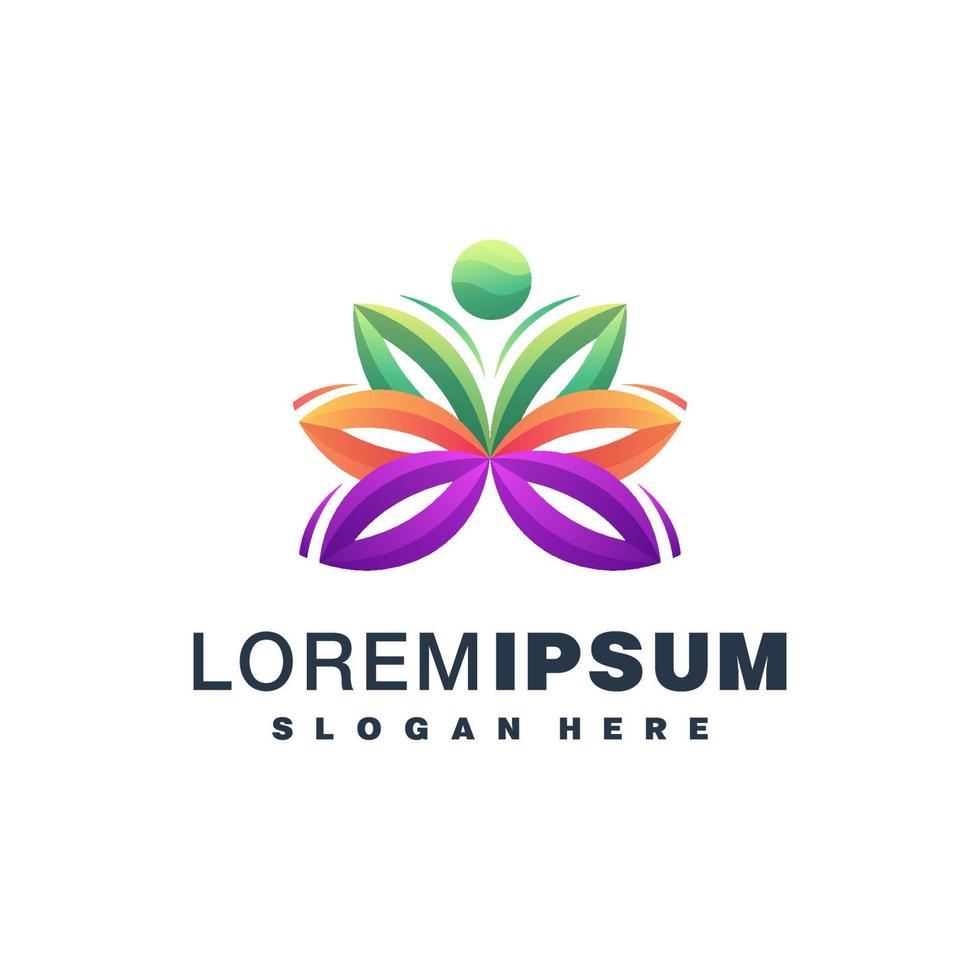 Colorful logo design vector